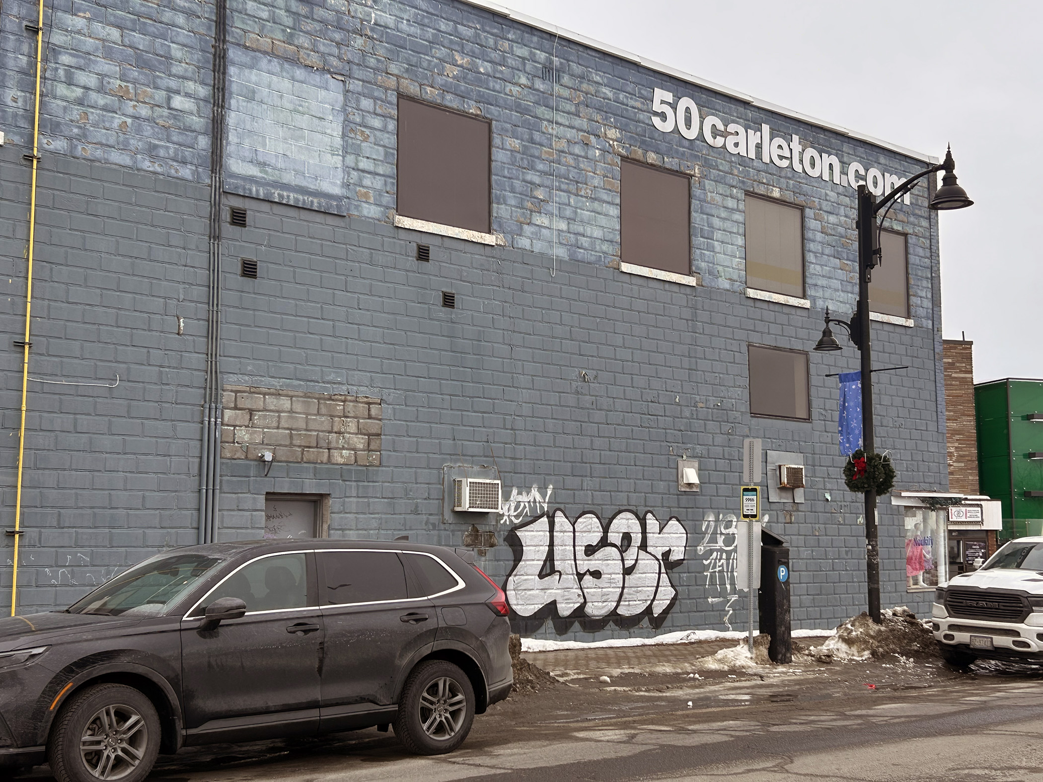 Graffiti Removal – Commercial Building - Sudbury